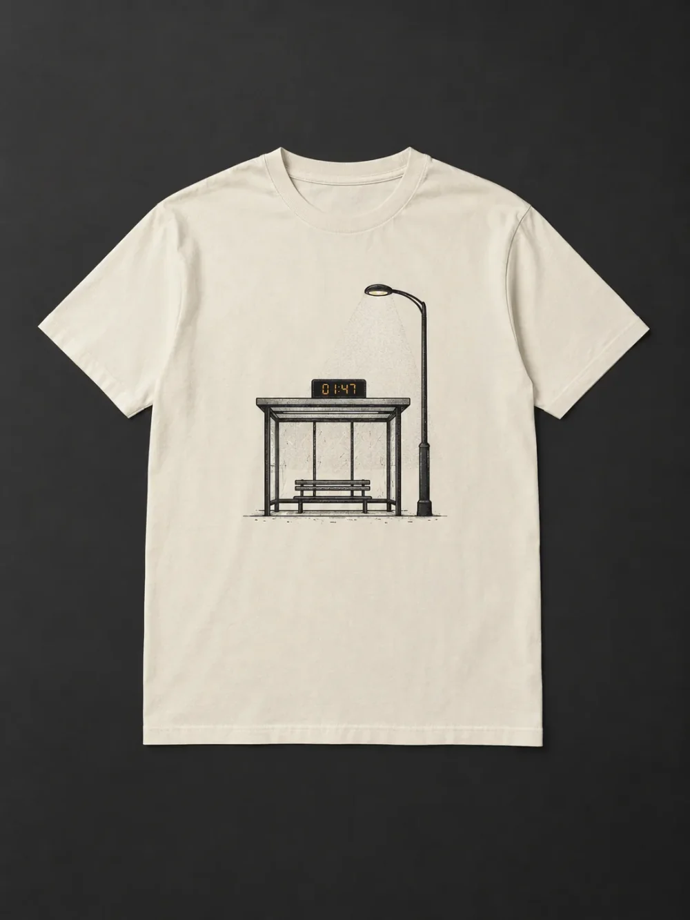 01:47 Bus Stop Tee — front