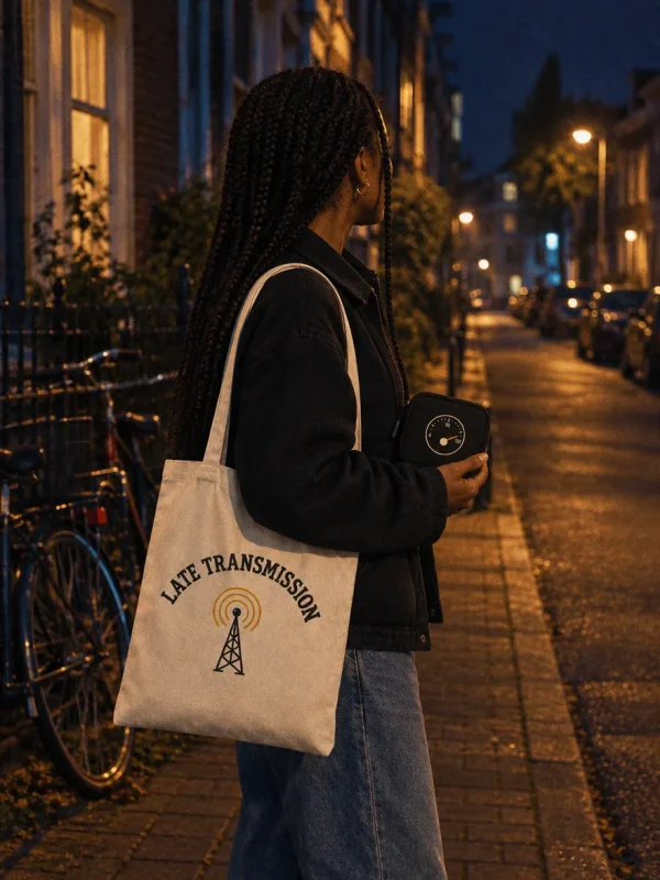 After Midnight Set in Natural / Black — worn at night