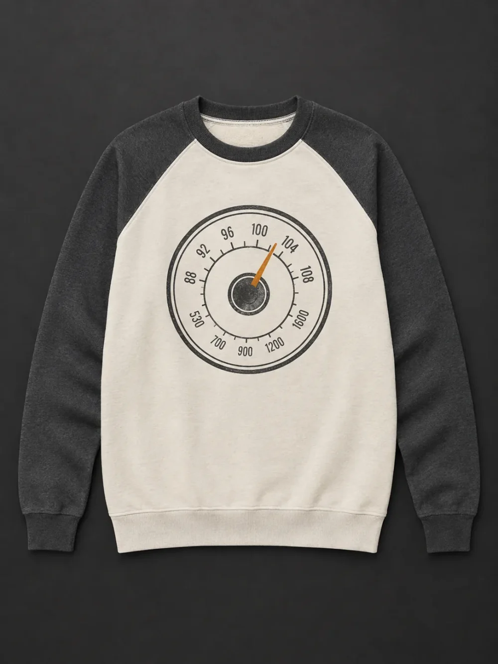Dial Face Raglan — front