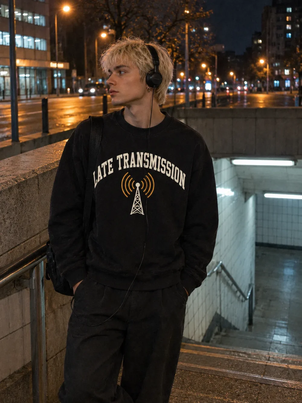 Late Transmission Crew worn at night