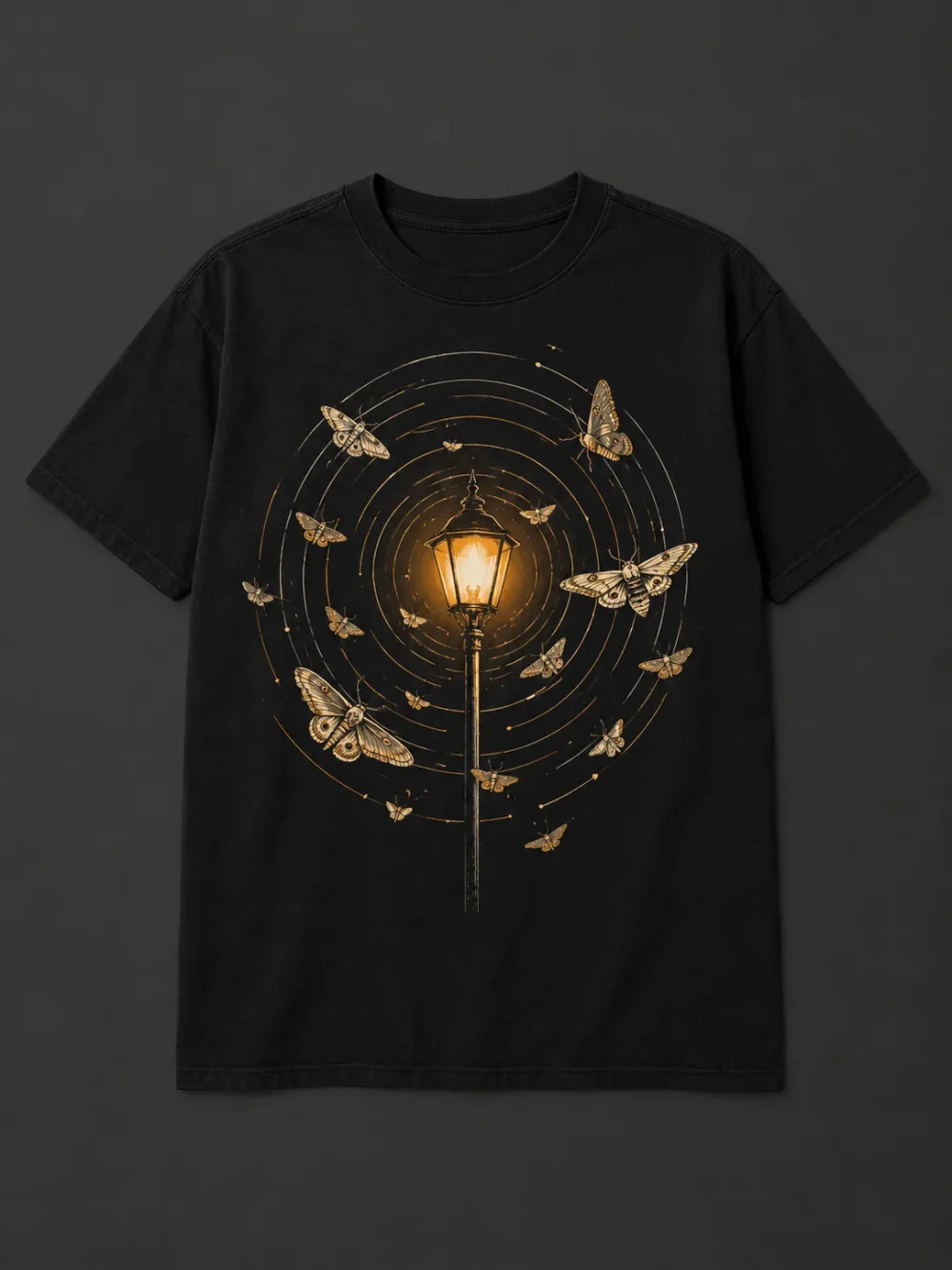 Moth & Lamp Tee — front