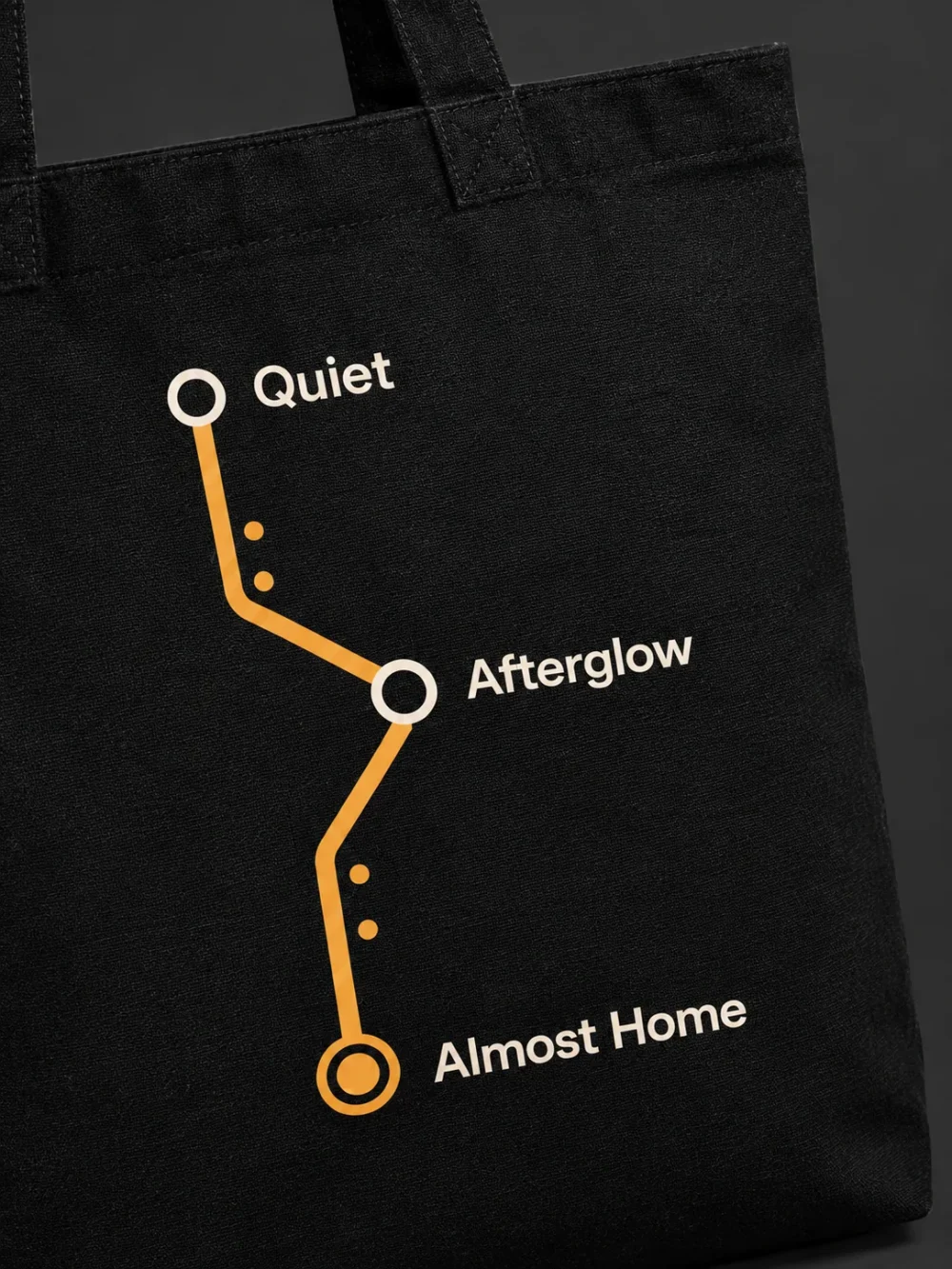 Night Route Tote — graphic detail