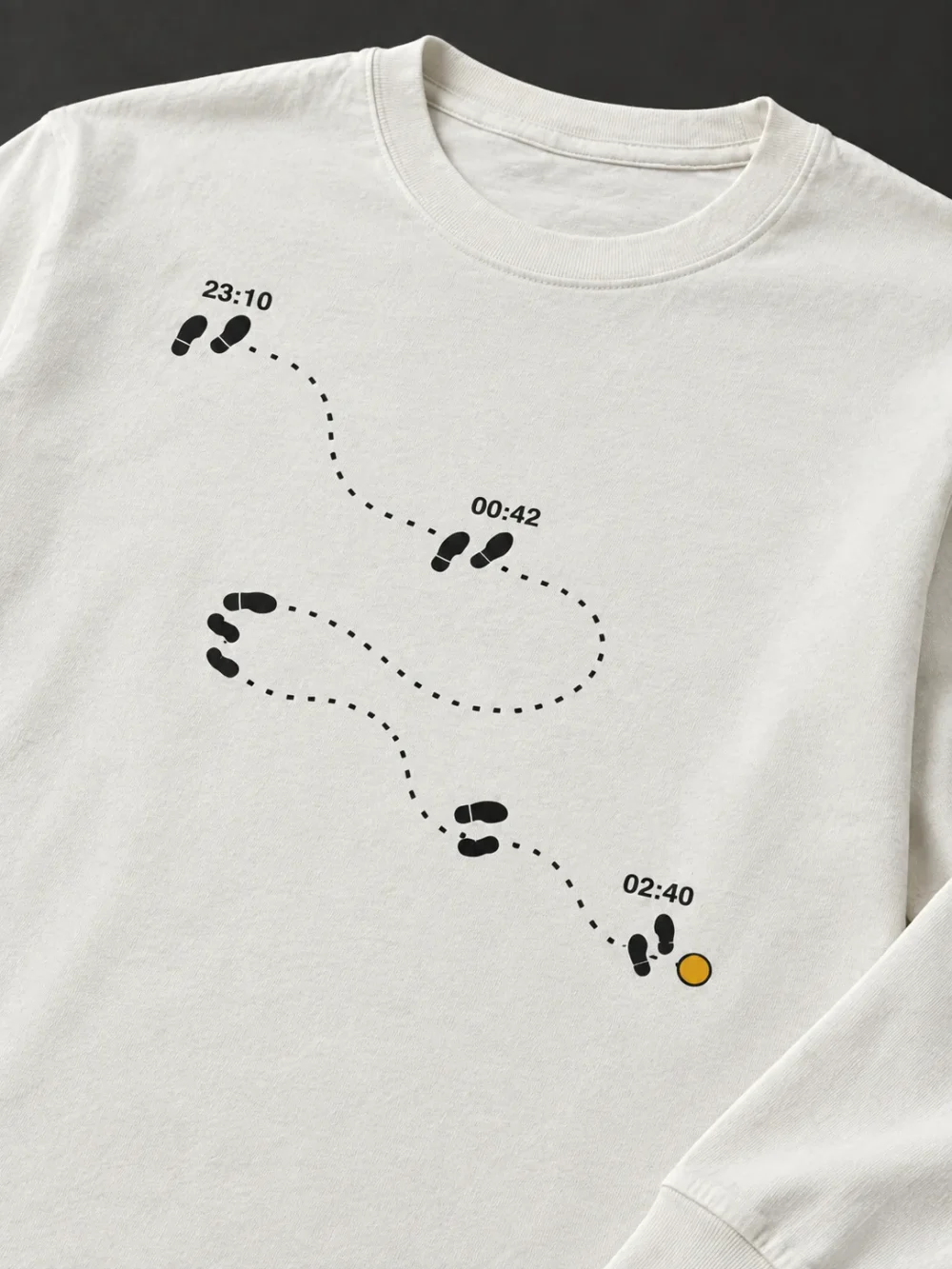 Night Walk Diagram Long Sleeve — graphic detail