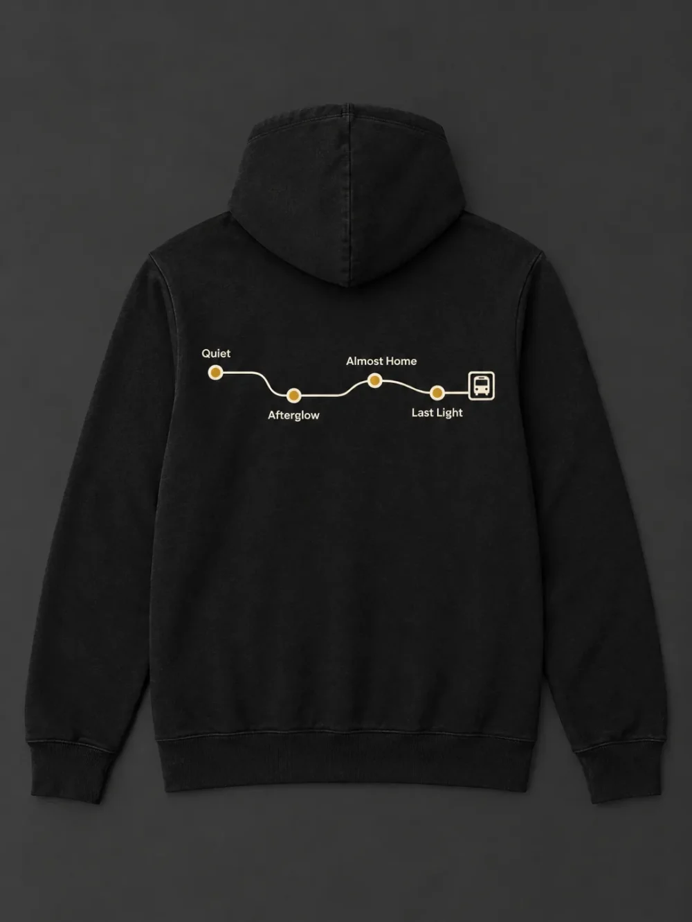 Nightbus Light Hoodie — back or side view
