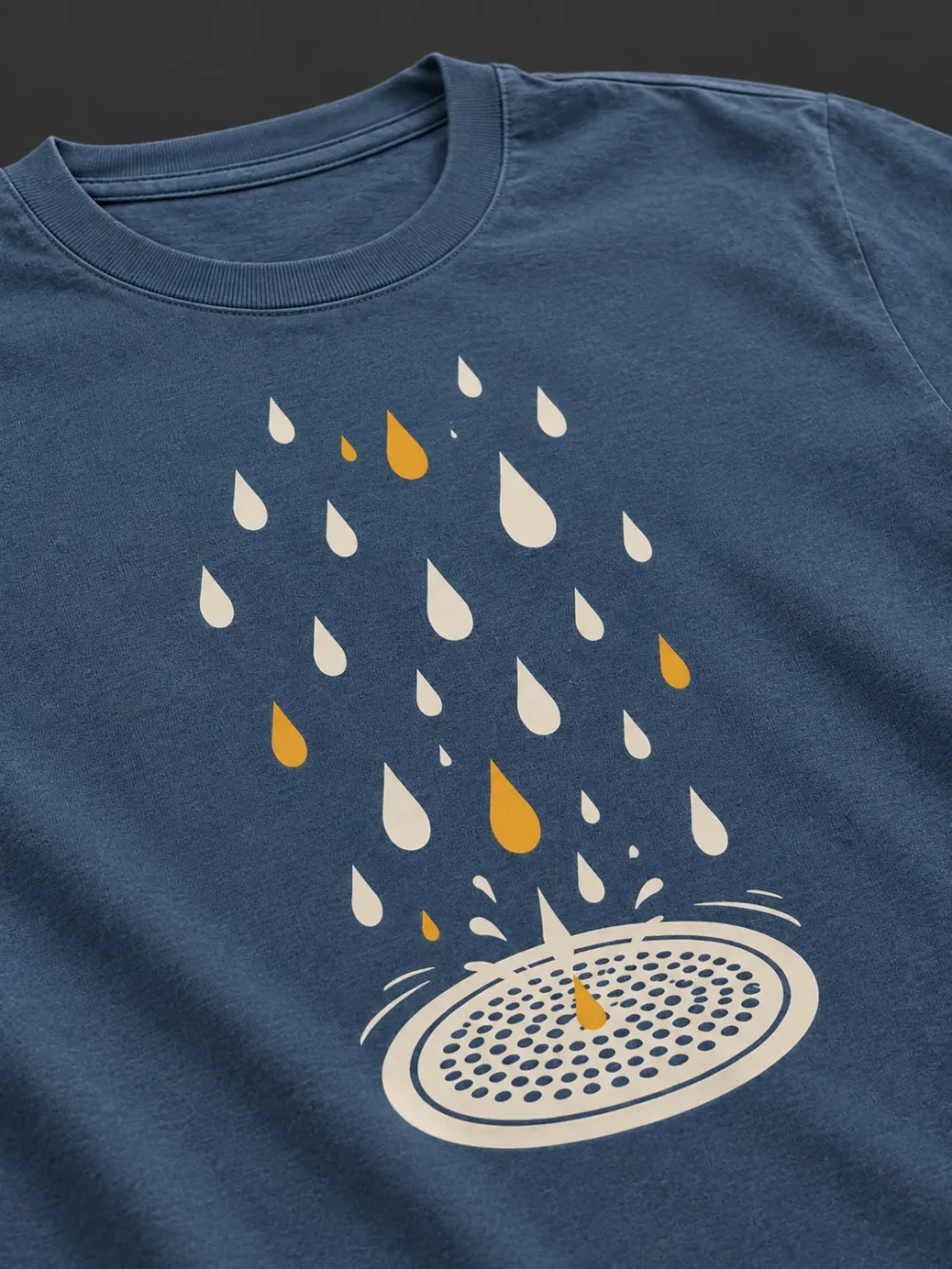 Rain on Receiver Tee — graphic detail