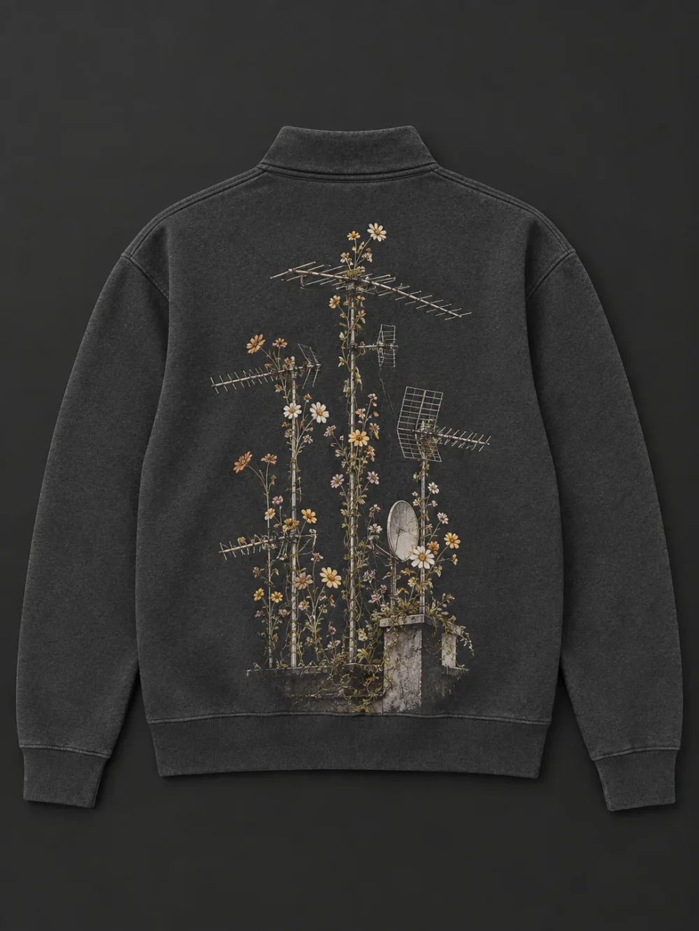 Signal Garden Half-Zip — back or side view