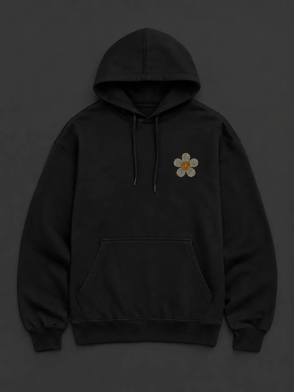 Static Bloom Light Hoodie — front