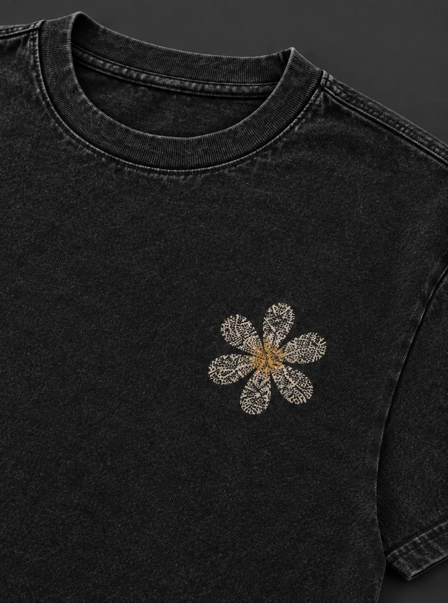 Static Bloom Tee — graphic detail